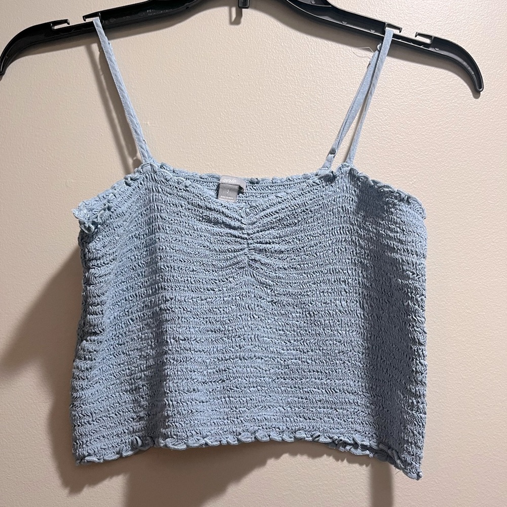 Light Blue Aerie Crop Top